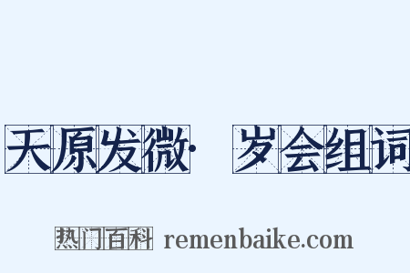 天原发微·岁会组词是什么意思的图片